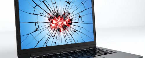 broken laptop Damaged laptop