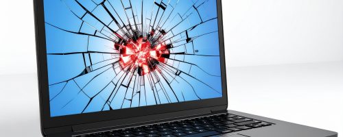 Damaged laptop